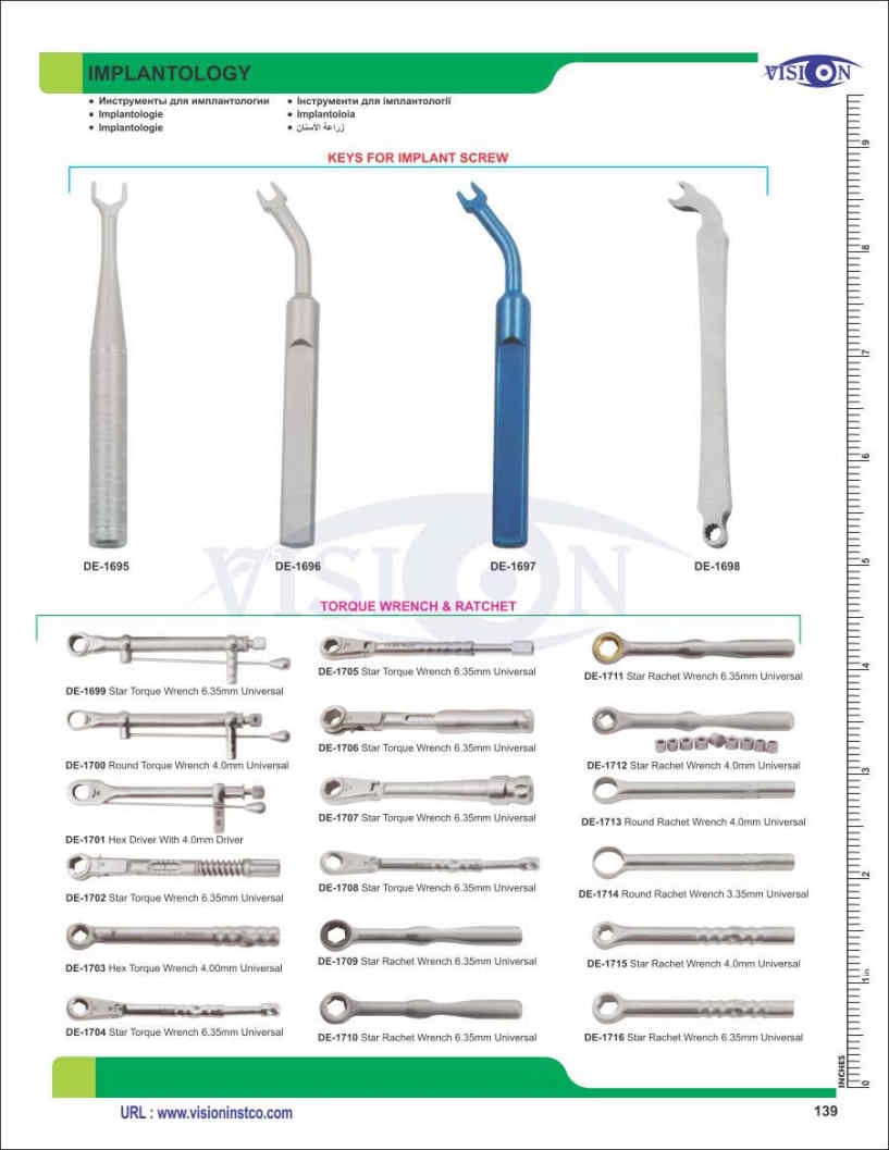 Vision Instruments Company Instruments